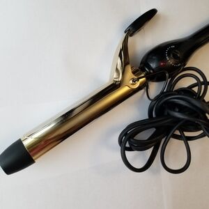 ❗Pro Beauty Tools 1" Gold Curling Wand Iron Black❗